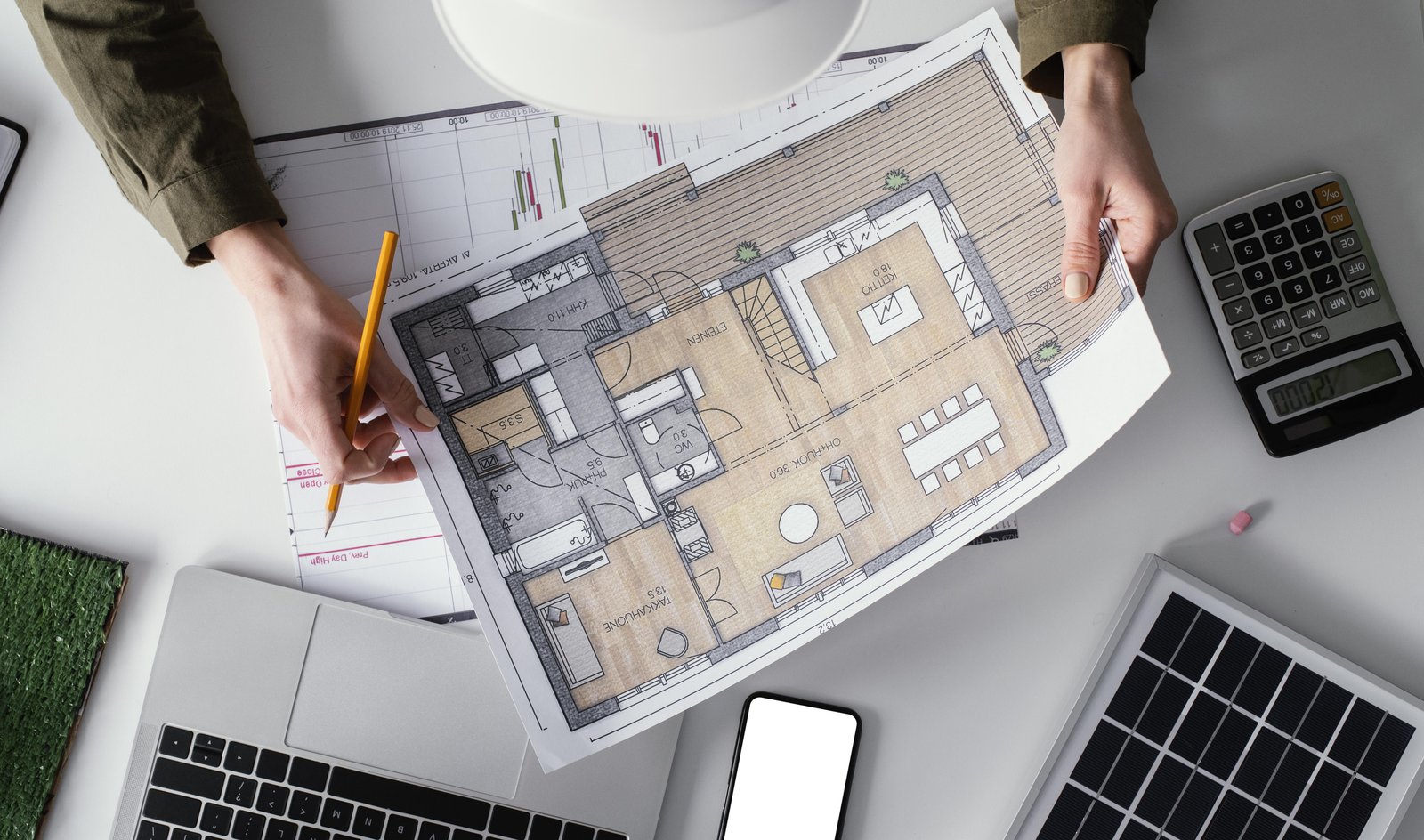 MCIAT-chartered architectural technologist reviewing project drawings