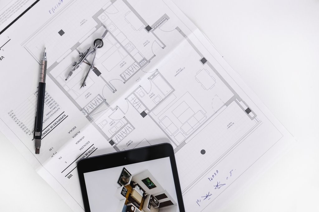 Planning timeline on a tablet