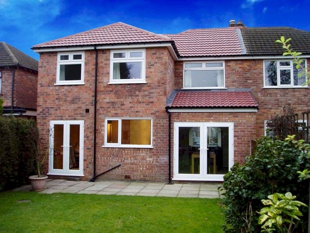 Double-storey rear extension on a London semi-detached house
