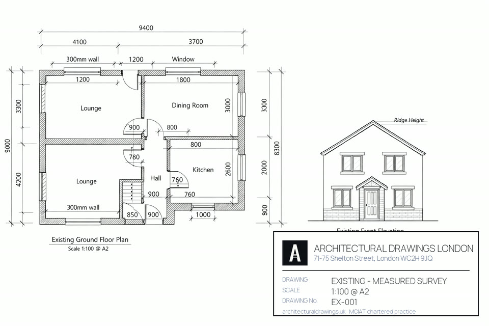 Measured survey for architectural drawings in Banstead — every dimension recorded on site before a line of the proposal is drawn