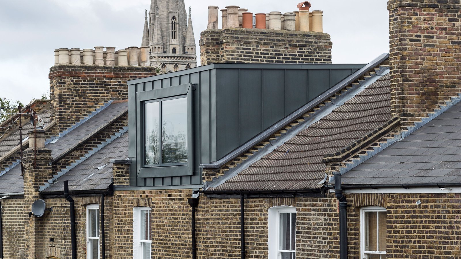 London residential property exterior — period house with architectural character