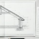 Building regulations construction section and specification notes for a London extension