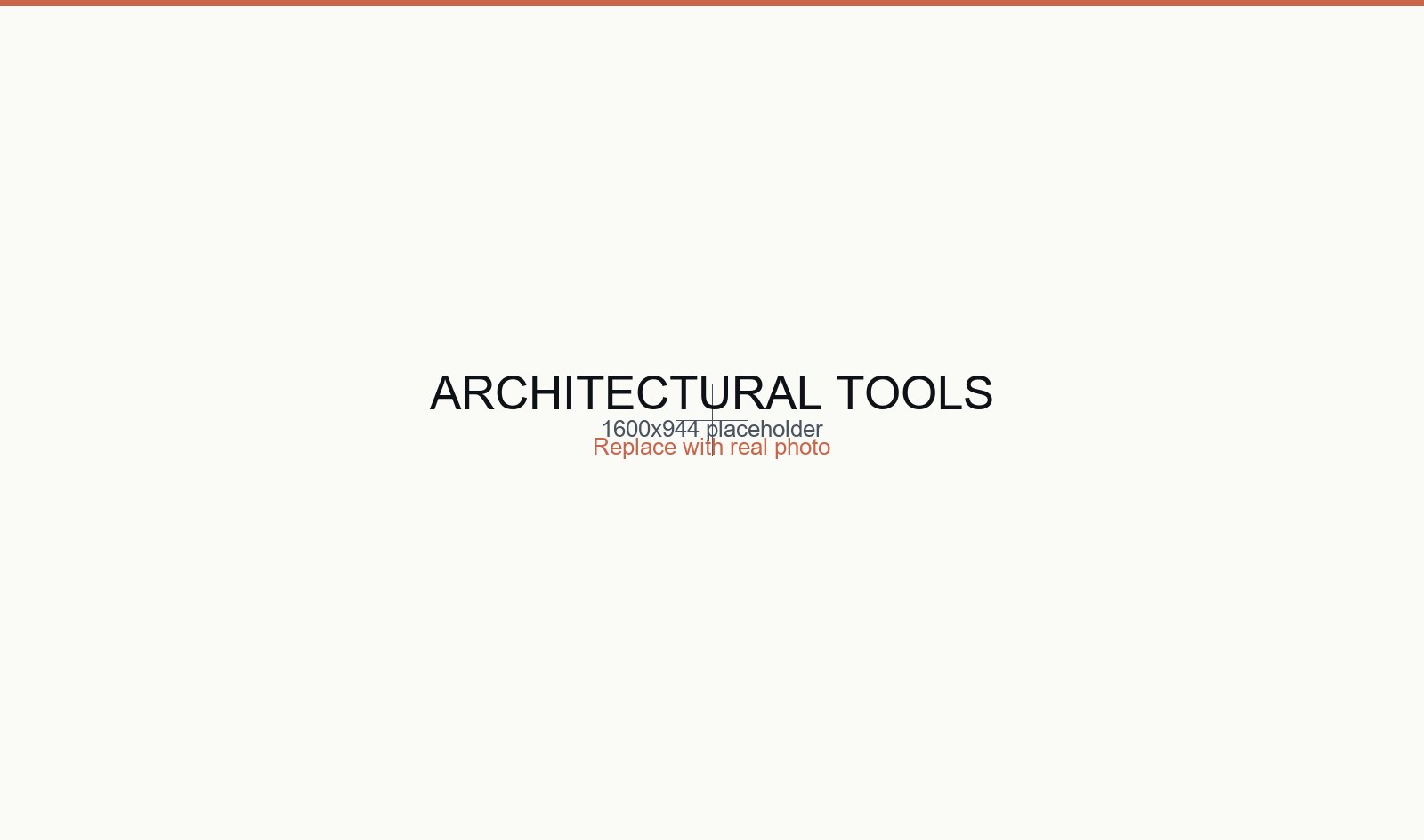 Engineering tools and architectural drawings